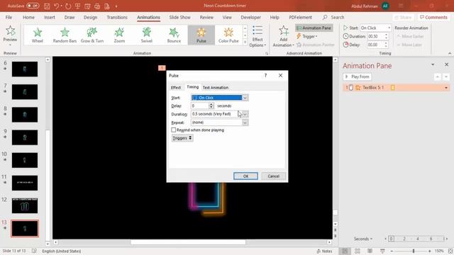 How to create a Countdown timer in PowerPoint | Neon Light Countdown timer template in PowerPoint смотреть онлайн