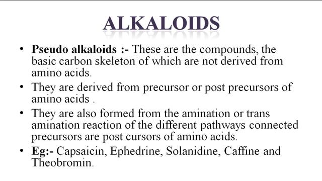 10. BSc 3/6 - Pharmacognosy & Phyto Chemistry - Unit 3- Alkaloids and Shikimate Pathway смотреть онлайн