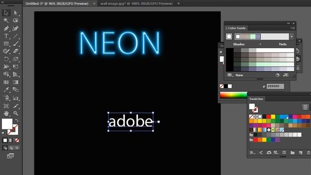 How to create Neon/Glow Text Effect in Adobe Illustrator Tutorials (Part 1) @vidIQ смотреть онлайн