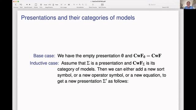 Peter Dybjer - A Note on Generalized Algebraic Theories and Categories with Families (Gödel) смотреть онлайн