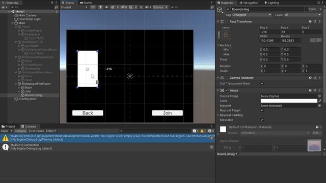 Photon Networking Unity || Part 3( UI, Connectivity, Start Room Lisiting) смотреть онлайн