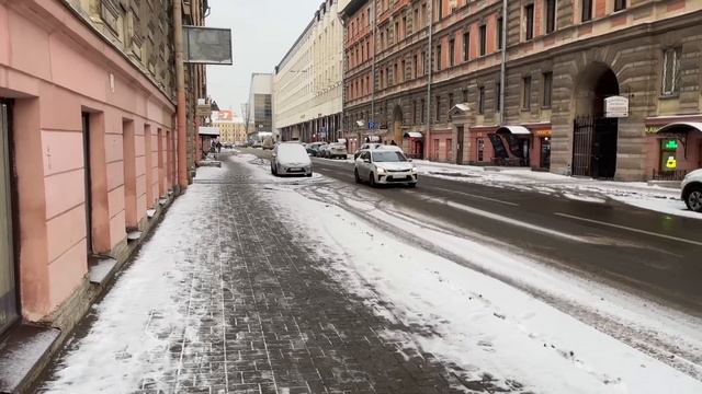 Питер. Зимнее солнце. Иду по делам. смотреть онлайн