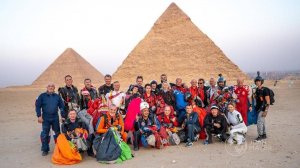 "Фримены Арракиса" Skydive Pharaohs (GoPro мой шлем) парашютные прыжки над пирамидами Гизы
