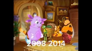 эволюция заставка Лунтик 2006 2020