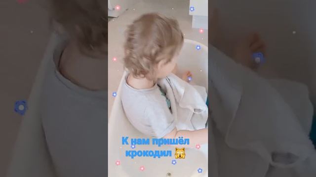 К нам пришёл крокодил?🤯😱 #short #babygirl #babygames #athome #funny смотреть онлайн