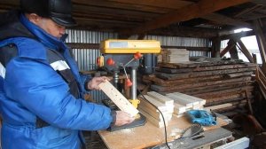 Табурет из дровника в дом без приспособ