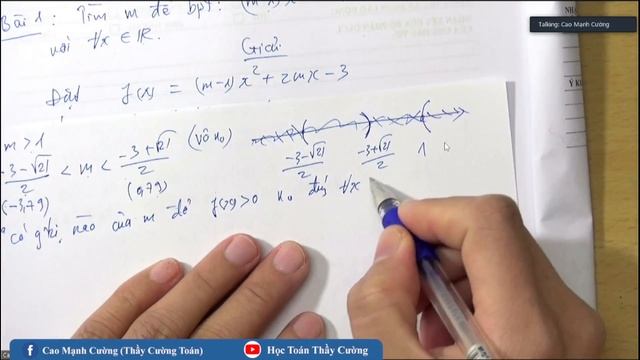 TOÁN 10 - TÌM m ĐỂ BẤT PHƯƠNG TRÌNH VÔ NGHIỆM VÀ NGHIỆM ĐÚNG VỚI MỌI GIÁ TRỊ CỦA x -P1 смотреть онлайн