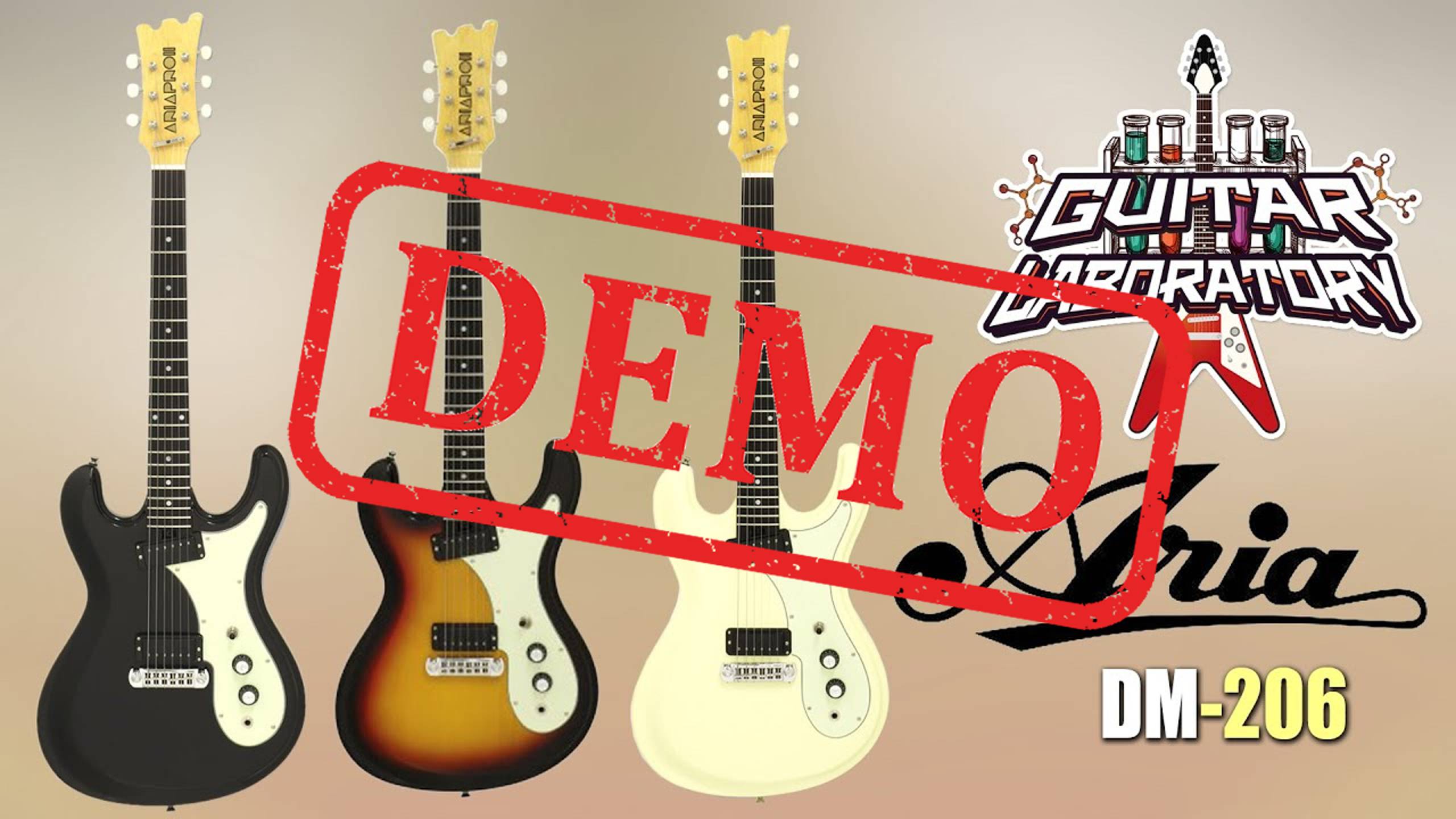 Электрогитара ARIA DM-206 3TS - демонстрация звучания смотреть онлайн