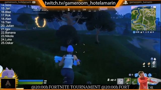GameRoom Hotel Amarin FORTNITE Tournament 18.02.2020. смотреть онлайн