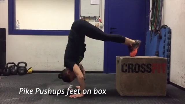 GETSTRONGER Pike Pushups feet on box смотреть онлайн