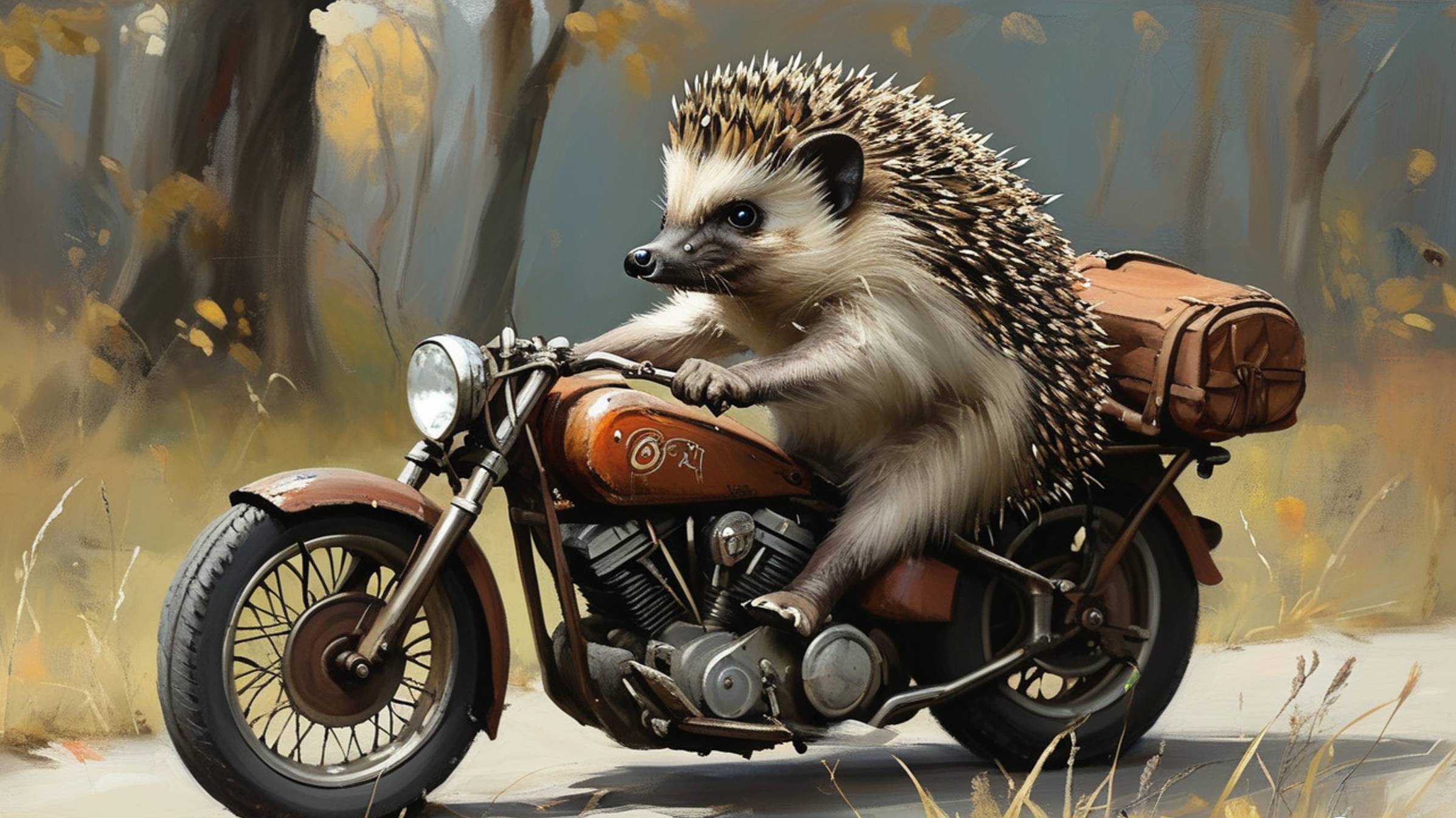 Ëжик едет на #байке🐡🐡🐡 смотреть онлайн