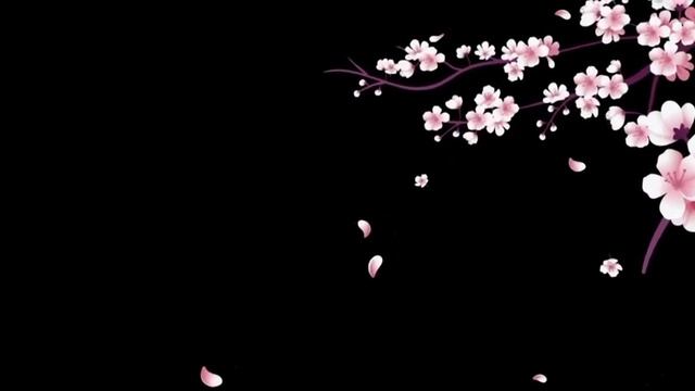 Flower effect falling black background | Black Screen Background Video Effect смотреть онлайн