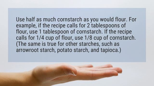 Can I use cornstarch instead of flour? смотреть онлайн