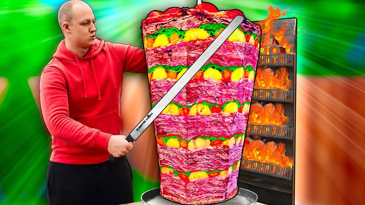 ПОВТОРИЛИ НЕВЕРОЯТНУЮ УЛИЧНУЮ ЕДУ / ТУРЕЦКАЯ ШАУРМА ( ДОНЕР КЕБАБ) #сезонконтентаRUTUBE смотреть онлайн