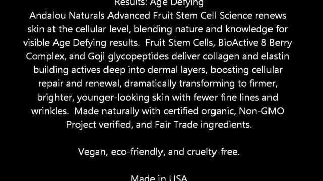 Andalou Naturals Super Goji Peptide Perfecting Cream смотреть онлайн