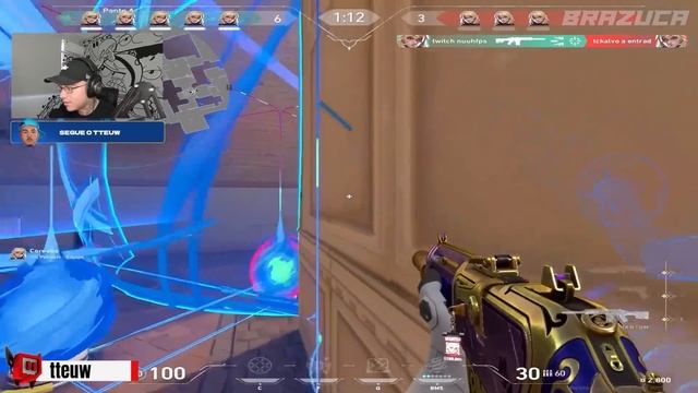 PAVA CRIOU SEU PRIMEIRO PIXEL COM NOVA AGENTE DEADLOCK! TTEUW REAGINDO SHERIFF NEO OESTE - VALORANT