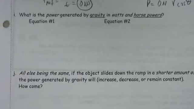 Unit #5 Work & Kinetic Energy 8 Example #4 Inclined Planes pt 2 смотреть онлайн