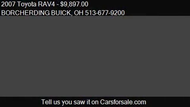 2007 Toyota RAV4 for sale in Cincinnati, OH 45249 at the BOR смотреть онлайн