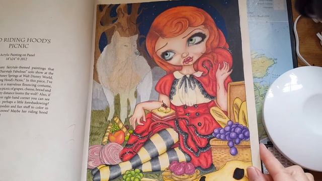 Flipthrough of Jasmine Becket-Griffith Coloring book . Completed book. смотреть онлайн