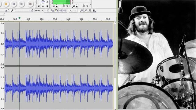 Led Zeppelin - Carouselambra - Drums Only (short Fragment). Isolated Drum Track.