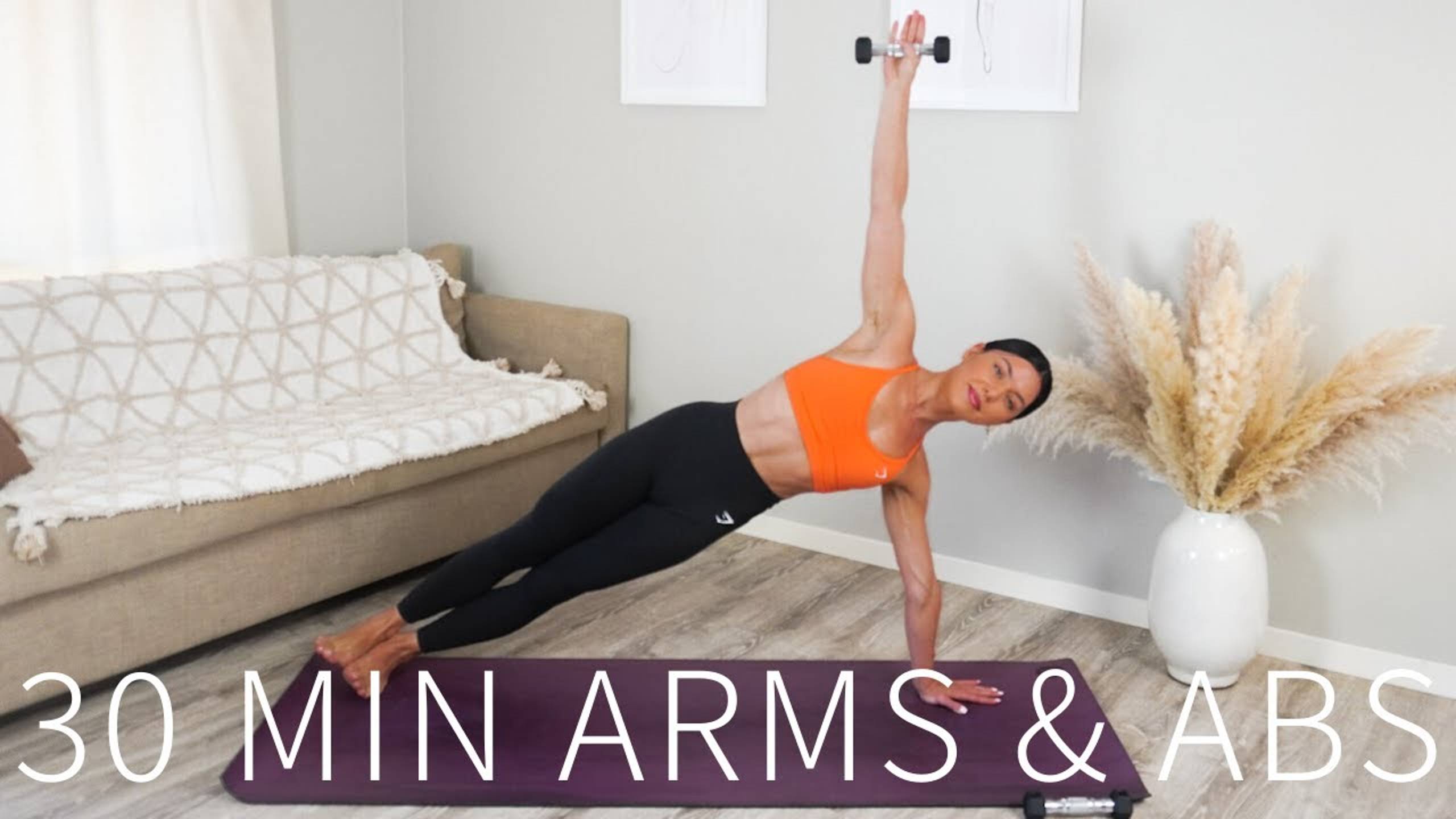 30 MIN ARMS & ABS WORKOUT || At-Home Pilates - Move With Nicole смотреть онлайн