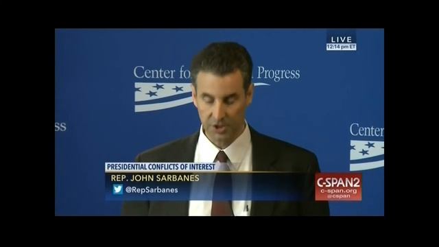 Sarbanes Keynote at CAP Event on Trump Conflicts of Interest смотреть онлайн