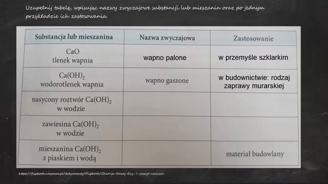 Uzupełnij tabelę, wpisując nazwy zwyczajowe substancji lub mieszanin oraz po jednym przykładzie ich смотреть онлайн