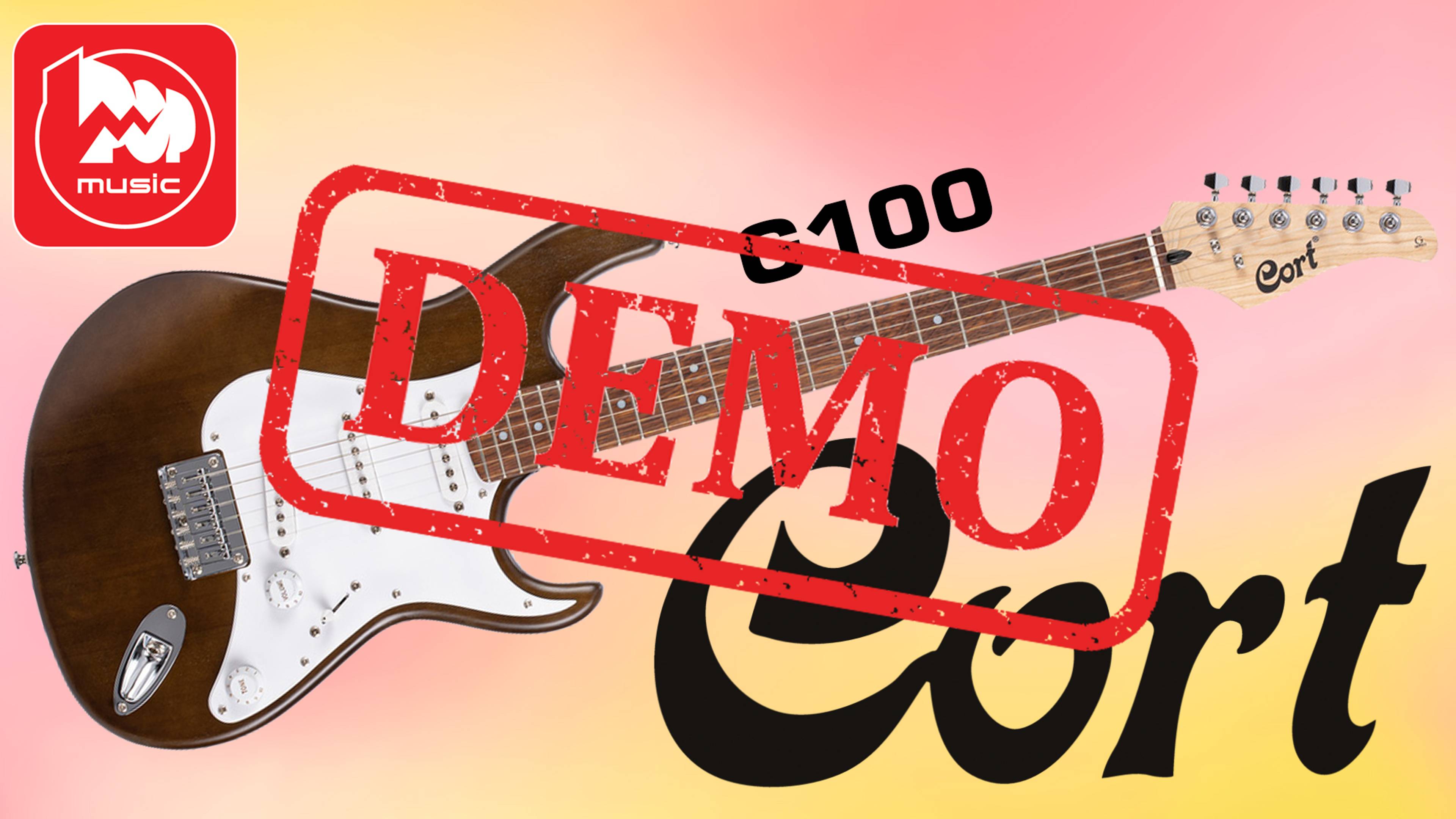 Электрогитара CORT G100 - демонстрация звучания смотреть онлайн