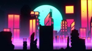 Футаж Город Будущего