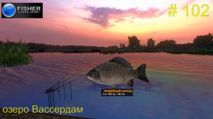 оз.Вассердам NEW ч.9: отлов крупного и трофейного карася. #102 Прохождение Fisher Online