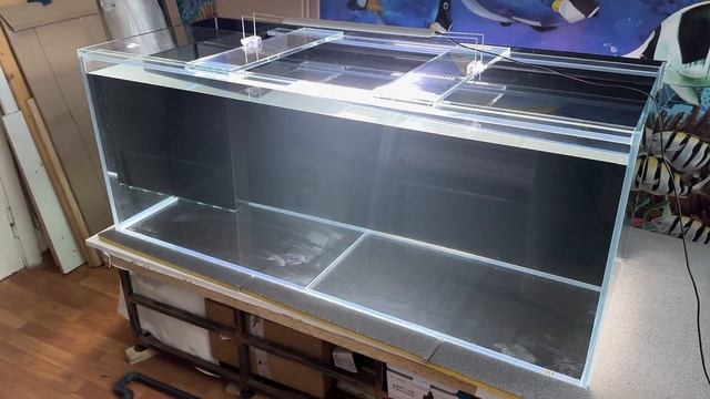 Будущий морской аквариум 600 литров. Интересный нижний самп. смотреть онлайн