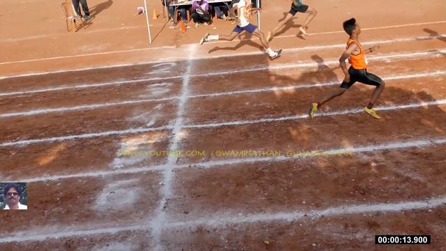 BOY'S U14 100m FINAL AT CBSE CLUSTER VI ATHLETIC MEET 2019-20 смотреть онлайн