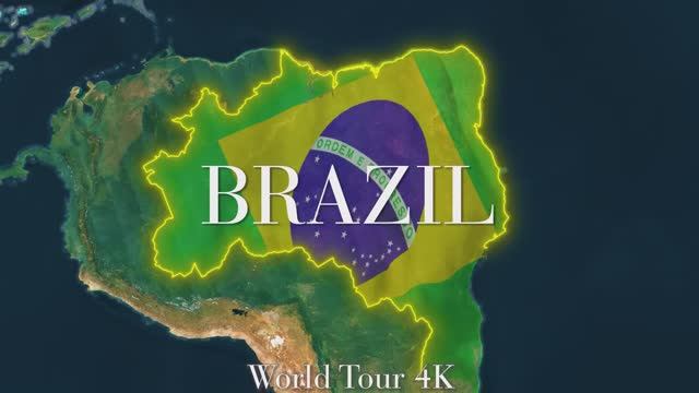 Brazil 4K - Explore the Amazon, Iconic Beaches, and Lively Cities of This Vibrant Nation смотреть онлайн