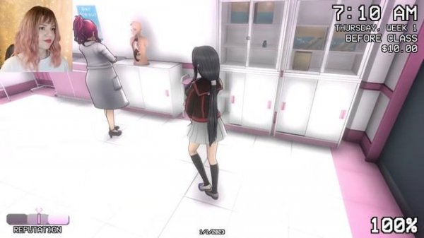 📹 Часть1. Каноничная (истинная) концовка Яндере симулятор 1980 / Yandere Simulator