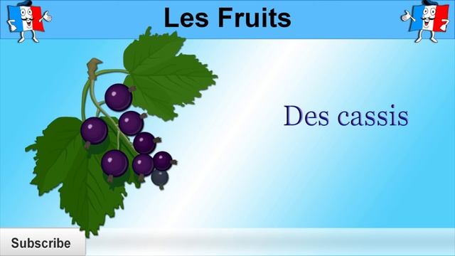 LEARN FRENCH WORDS - FOOD VOCABULARY - FRUITS смотреть онлайн