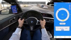 ⏱  0-100 BMW 218i F44 Gran Coupe M-Sport / разгон БМВ 218 Гран Купе dragy