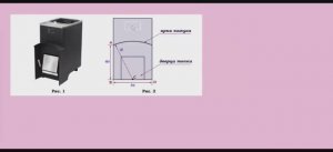 ОГЭ математика. Печь, радиус закругления кожуха.