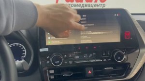 Штатная магнитола для Toyota Highlander 2024 из Китая. Полностью на русском языке с поддержкой всего