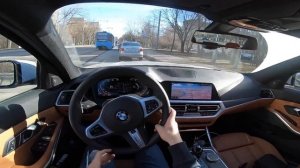 POV тест-драйв BMW 320d xDrive G20 M-sport Pro / тест драйв БМВ 3 серии G20 2020