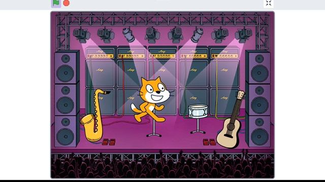 Урок по Scratch блоки музыка и звук. Делаем программу с их использованием. смотреть онлайн