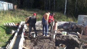 Перевоз блоков, Последняя заливка