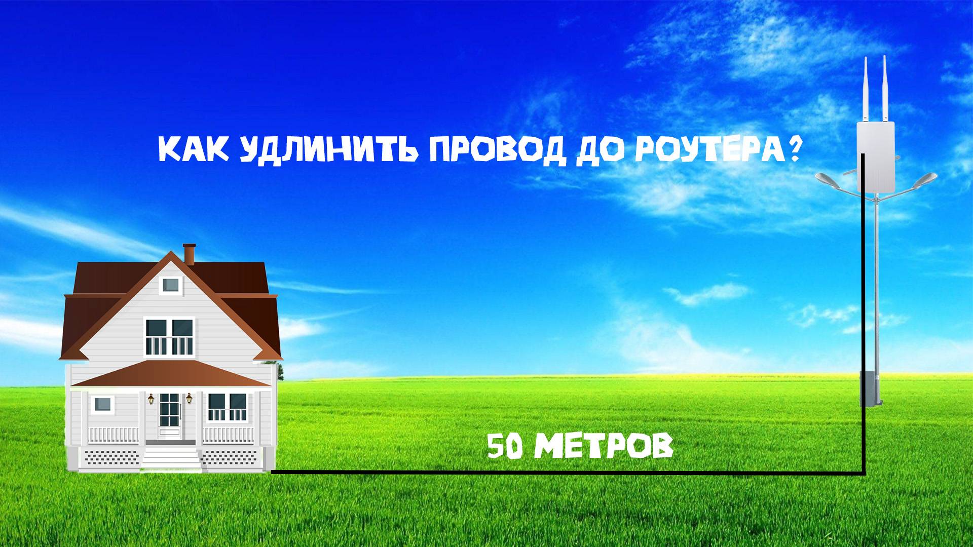 Удлинение провода до роутера CPE