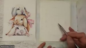 Акварель. Ушастое трио