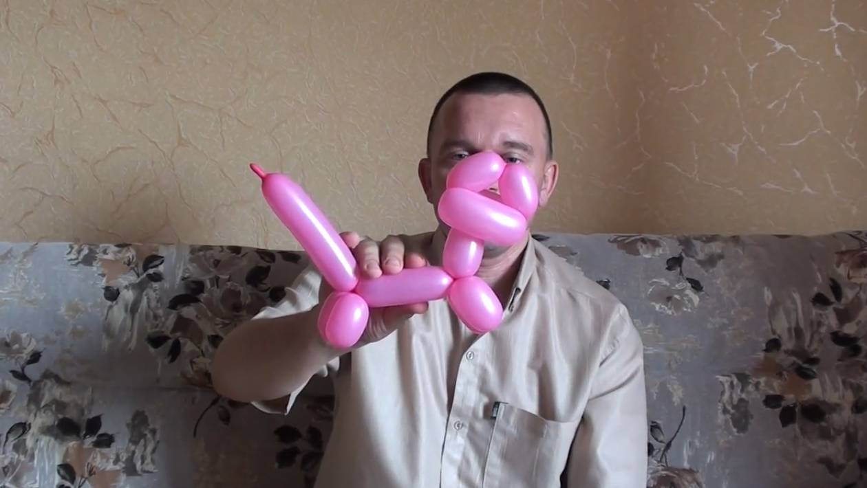 Как сделать кошку из длинного шарика ШДМ смотреть онлайн