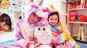 Радужные ЕДИНОРОЖКИ Волшебное ПРЕВРАЩЕНИЕ Nastya life VLOG