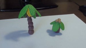 Как слепить пальму из пластилина