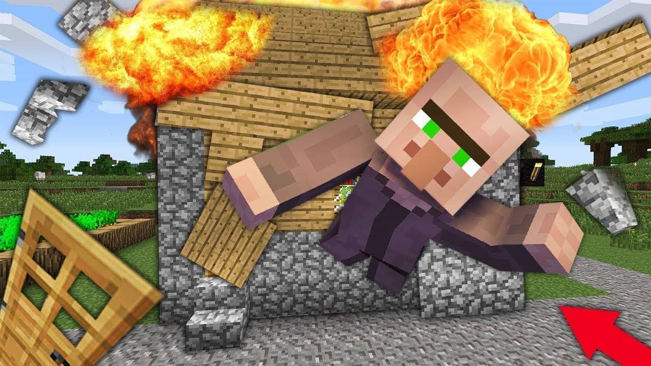 Троллинг жителя в майнкрафте смотреть онлайн