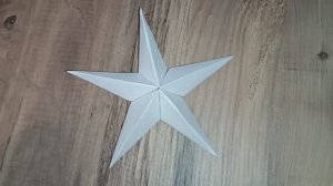 Оригами. Как сделать пятиконечную, объёмную звезду из бумаги своими руками