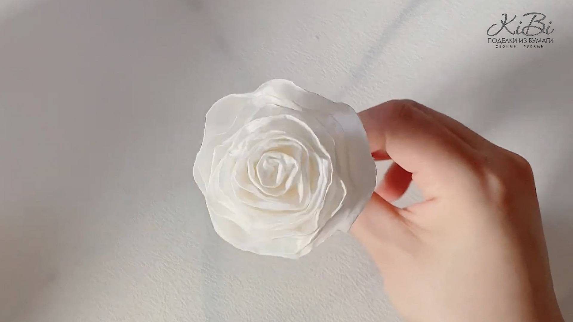 Красивая Роза из бумажных салфеток | Цветы из бумаги своими руками | DIY смотреть онлайн