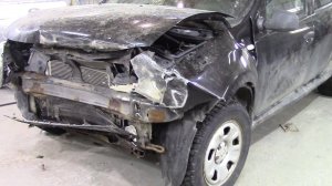 Восстанавливаю Рено Дастер после сильного удара.